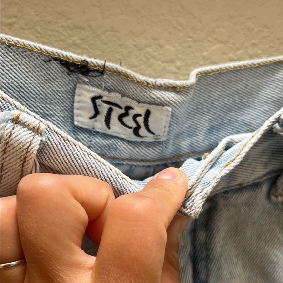 VINTAGE Steel | Women's Straight Leg Jeans - Light Blue - Picture 6 of 7